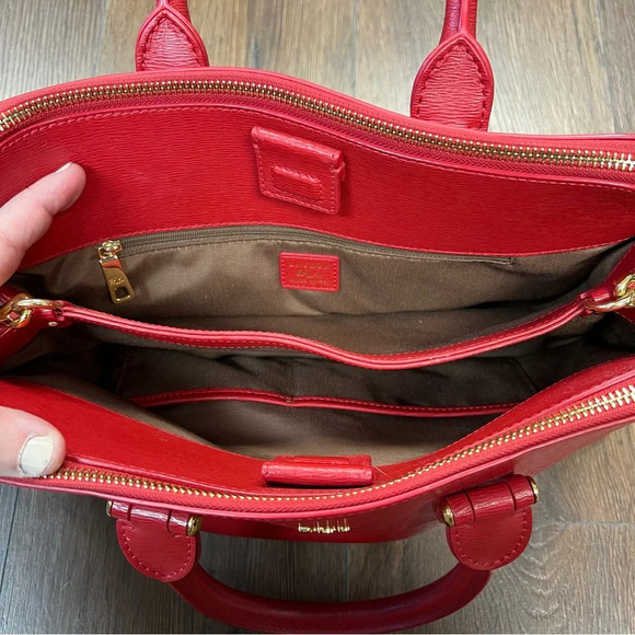 Ralph Lauren Newberry red satchel - Picture 6 of 7